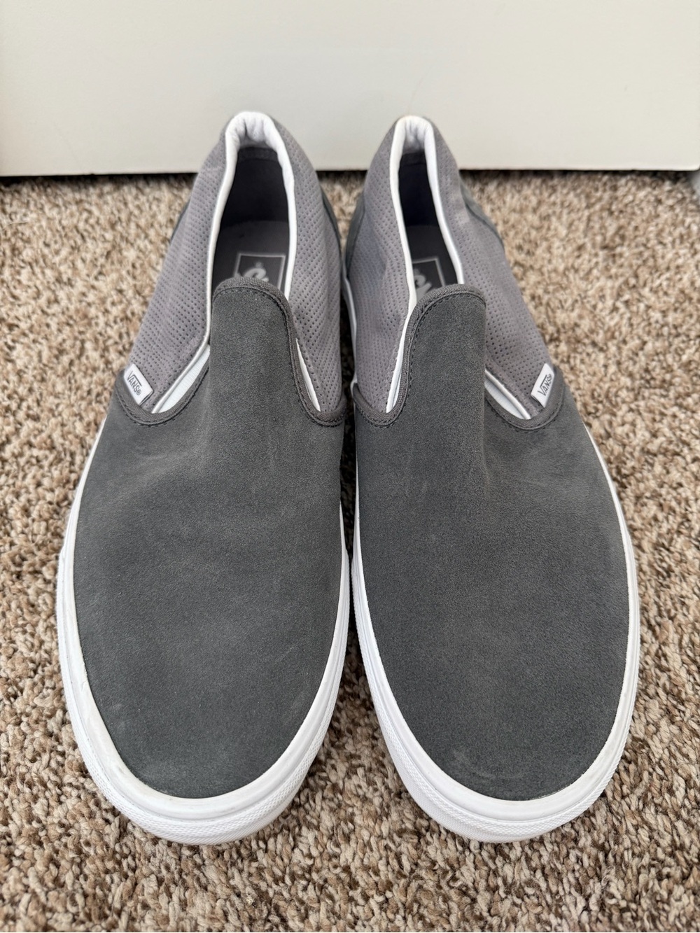 NWOT Vans Suede Slip-On Shoes - Gray